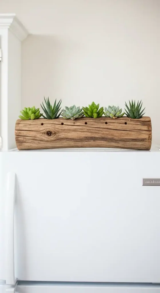 Succulent planter made from repurposed wood