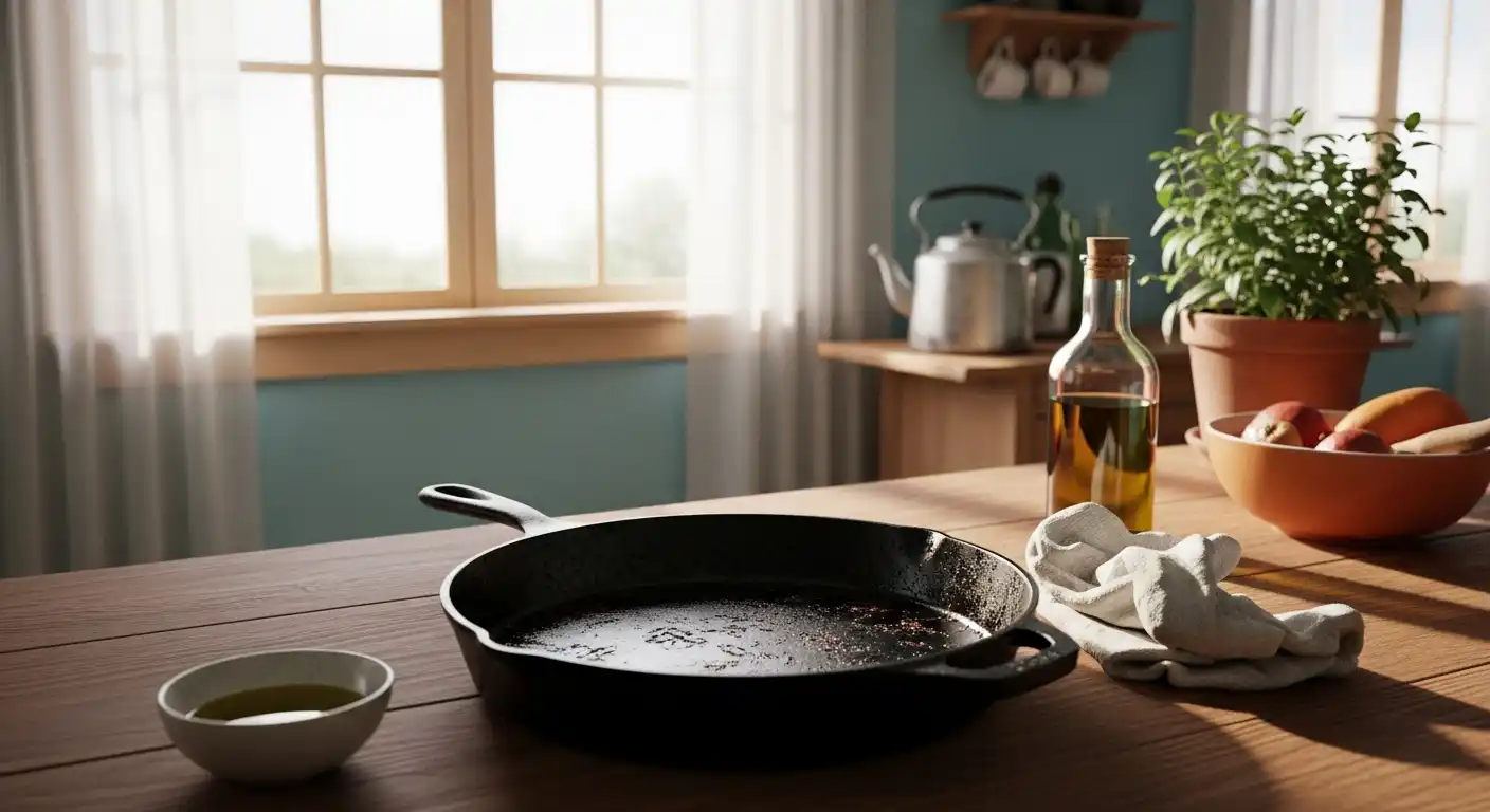 What Is the Black Residue on Your Cast Iron Skillet