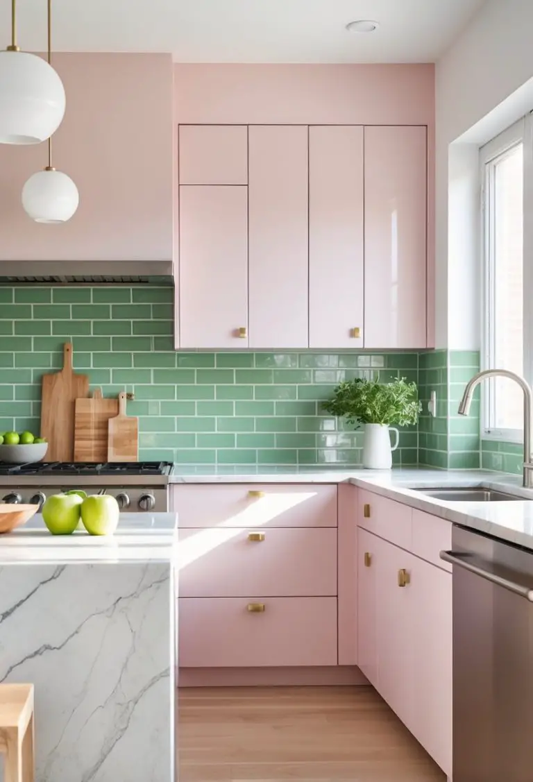 Pink and Green Kitchen: Design Ideas, Color Pairings & Inspirations