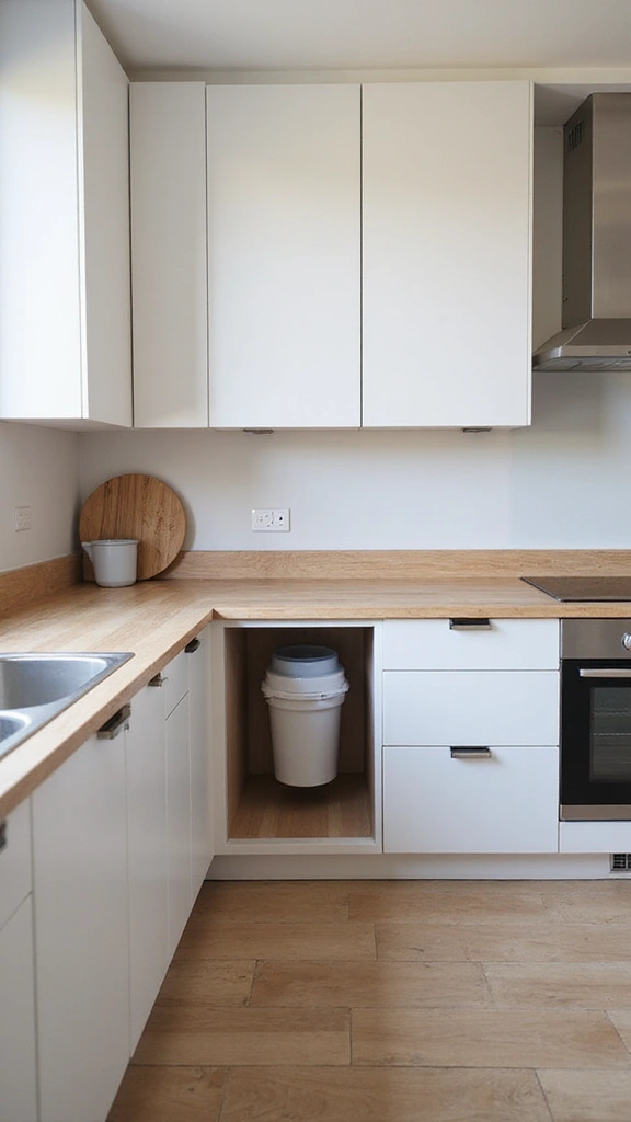 21 Kitchen Counter Organization Ideas You’ll Regret Ignoring - 20. Hidden Garbage Solutions