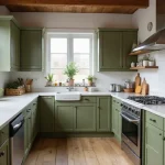 Olive Green Kitchen