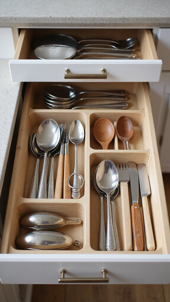 21 Kitchen Counter Organization Ideas You’ll Regret Ignoring - 4. Drawer Organizers for Utensils