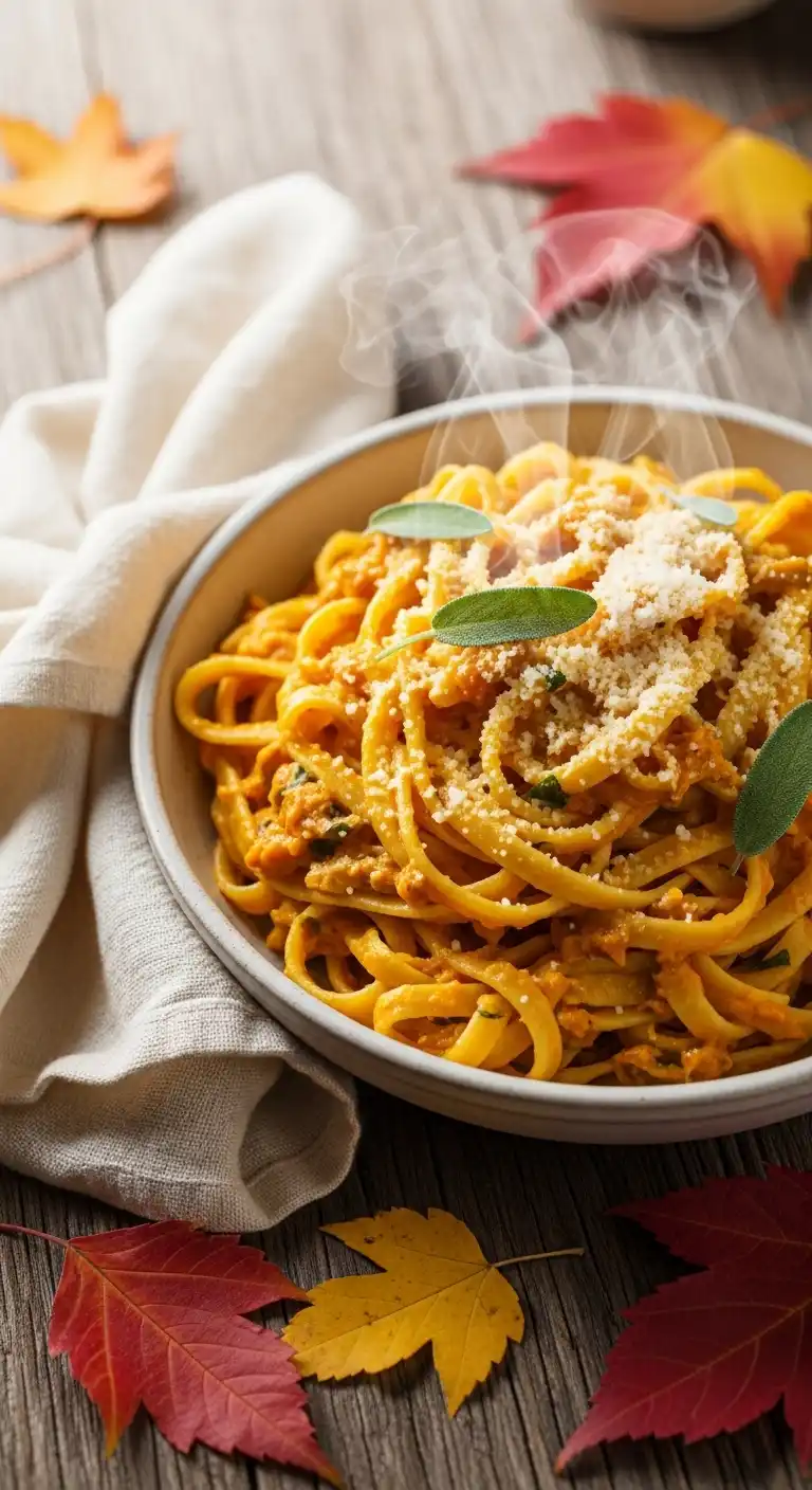 1. Creamy Pumpkin Pasta