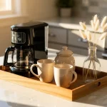 10) Neutral Coffee Station Setup