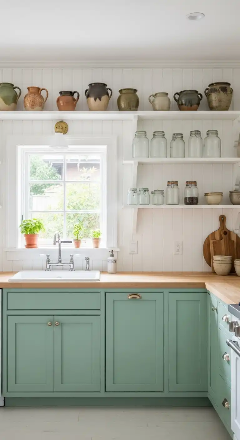 10. Seafoam Green Kitchen Inspiration