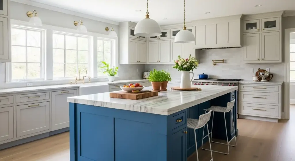 10. Timeless Blue Accents