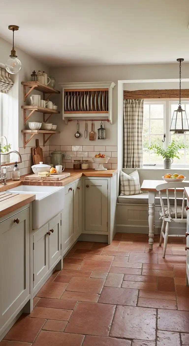 Terracotta Kitchen Ideas: 19 Stunning Ways to Use Earthy Tones 15 11. Rustic Terracotta Charm – Farmhouse Soul
