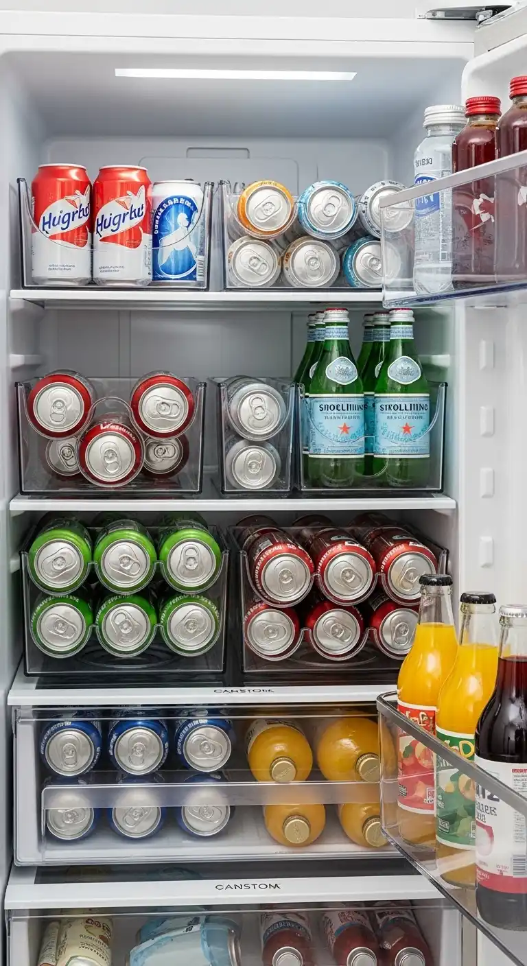11. Try Slim Drink Organizers That Stack
