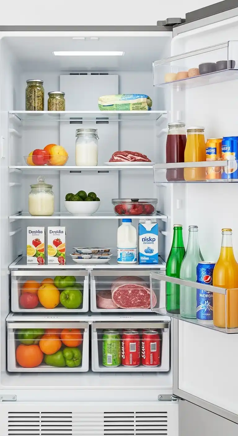 13) Maintain temperature zones for different foods