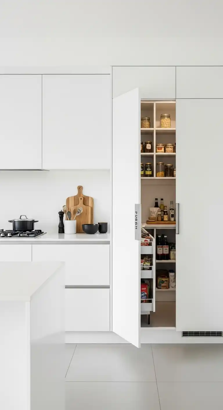 13. Hidden Walk-In Pantry Design