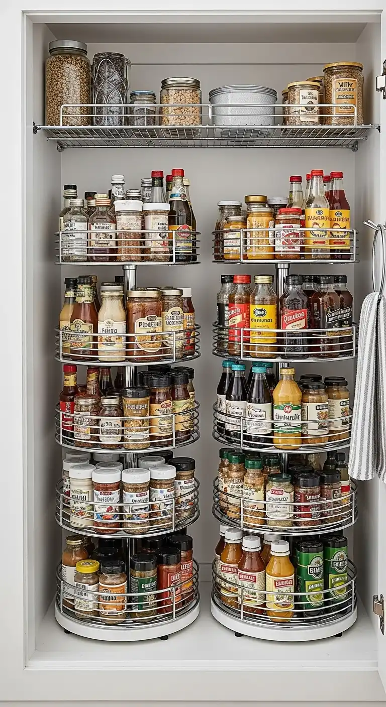 13. Rotating Wire Carousels for Spices