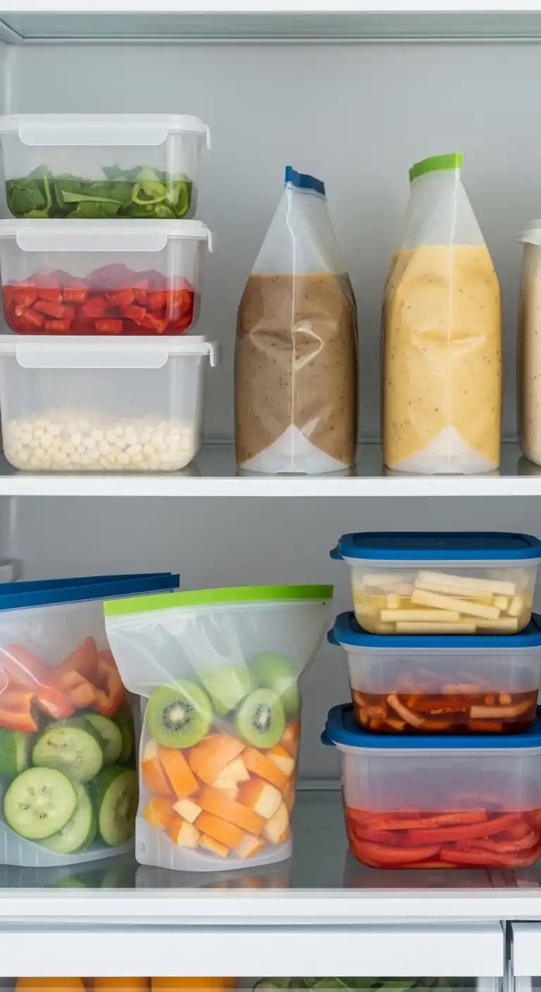 13. Swap Plastic Tubs for Silicone Bags