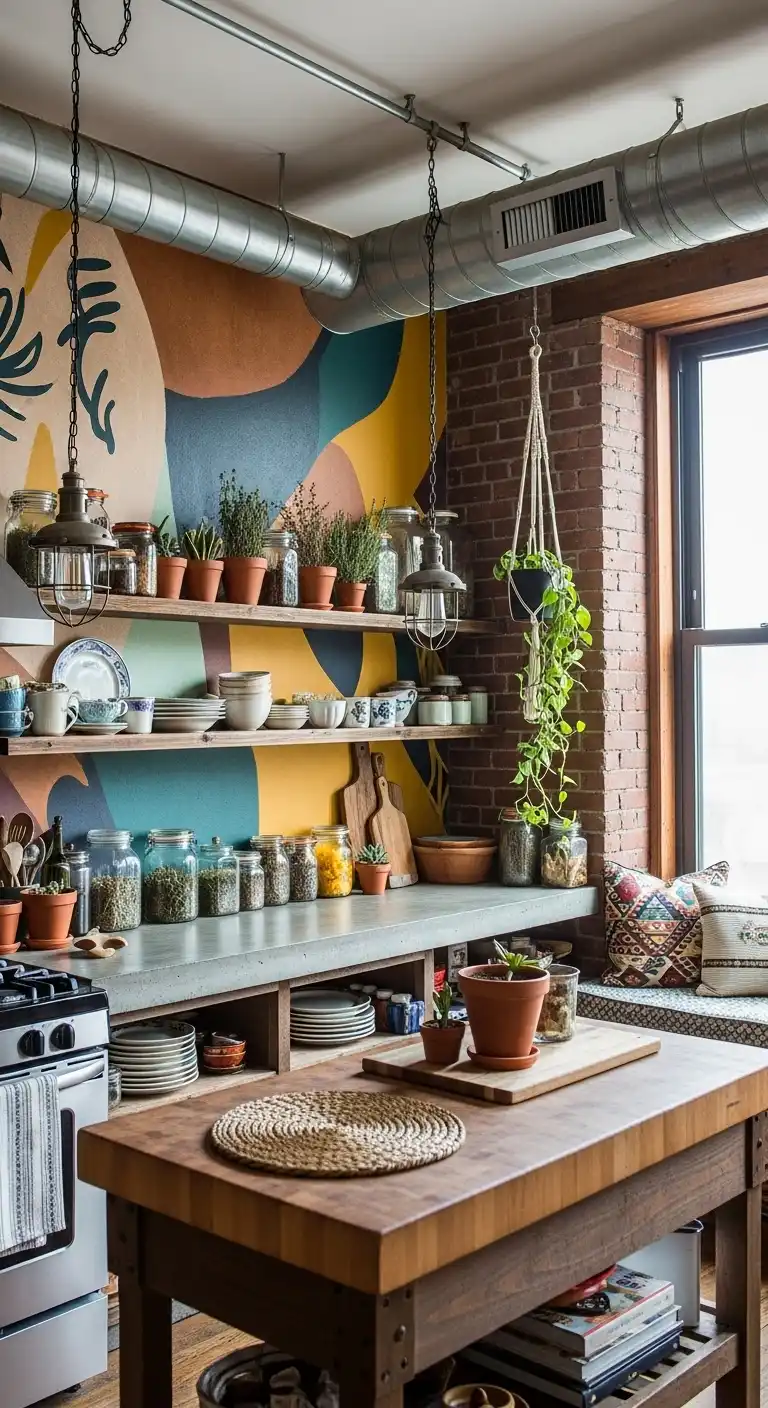 14. Artsy Loft Decor Inspiration