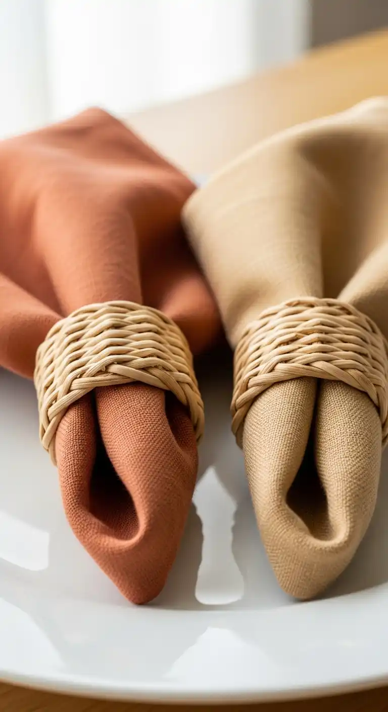 15) Handwoven Napkin Rings