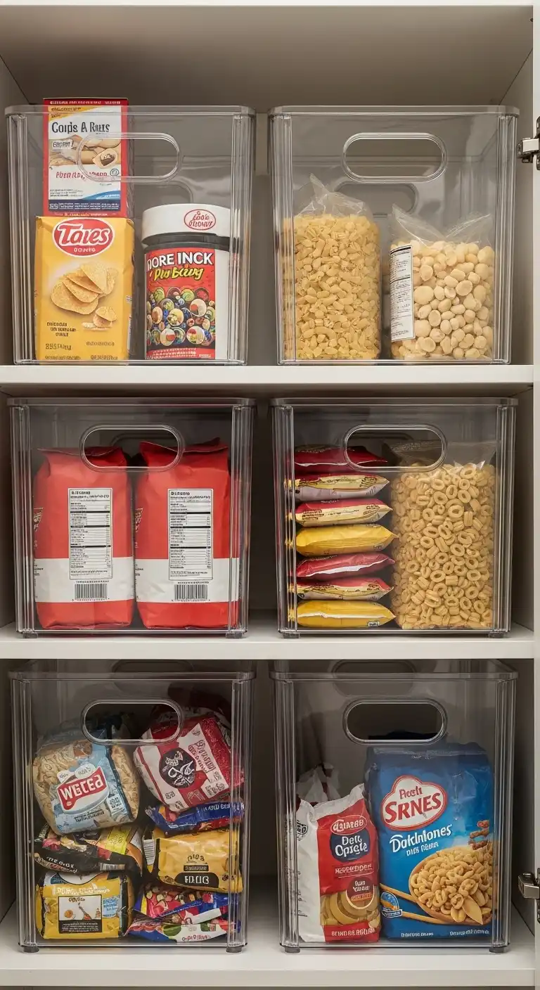 15) Stack Clear Bins to Control the Chaos