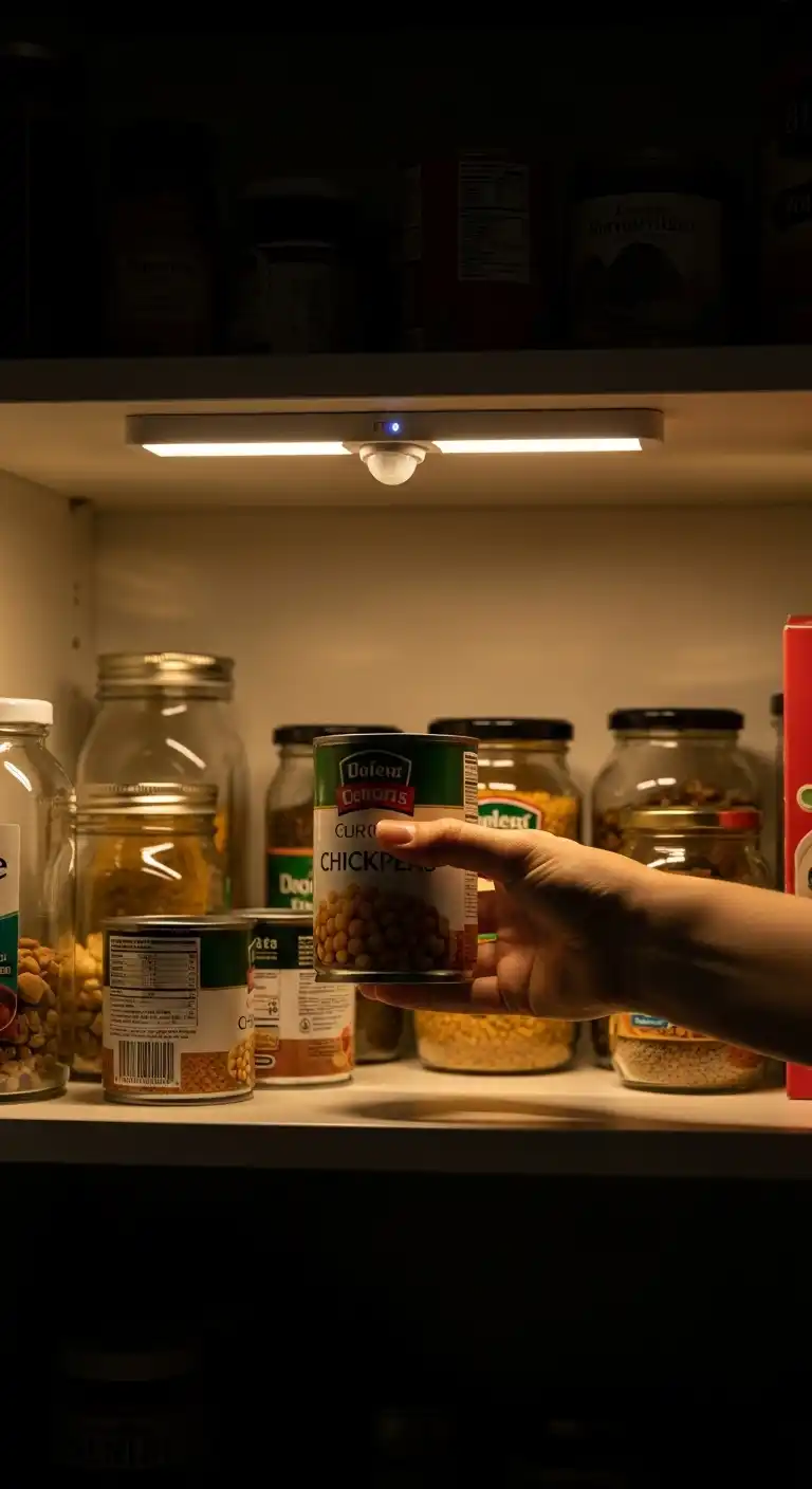 15. Install Lighting Inside the Pantry