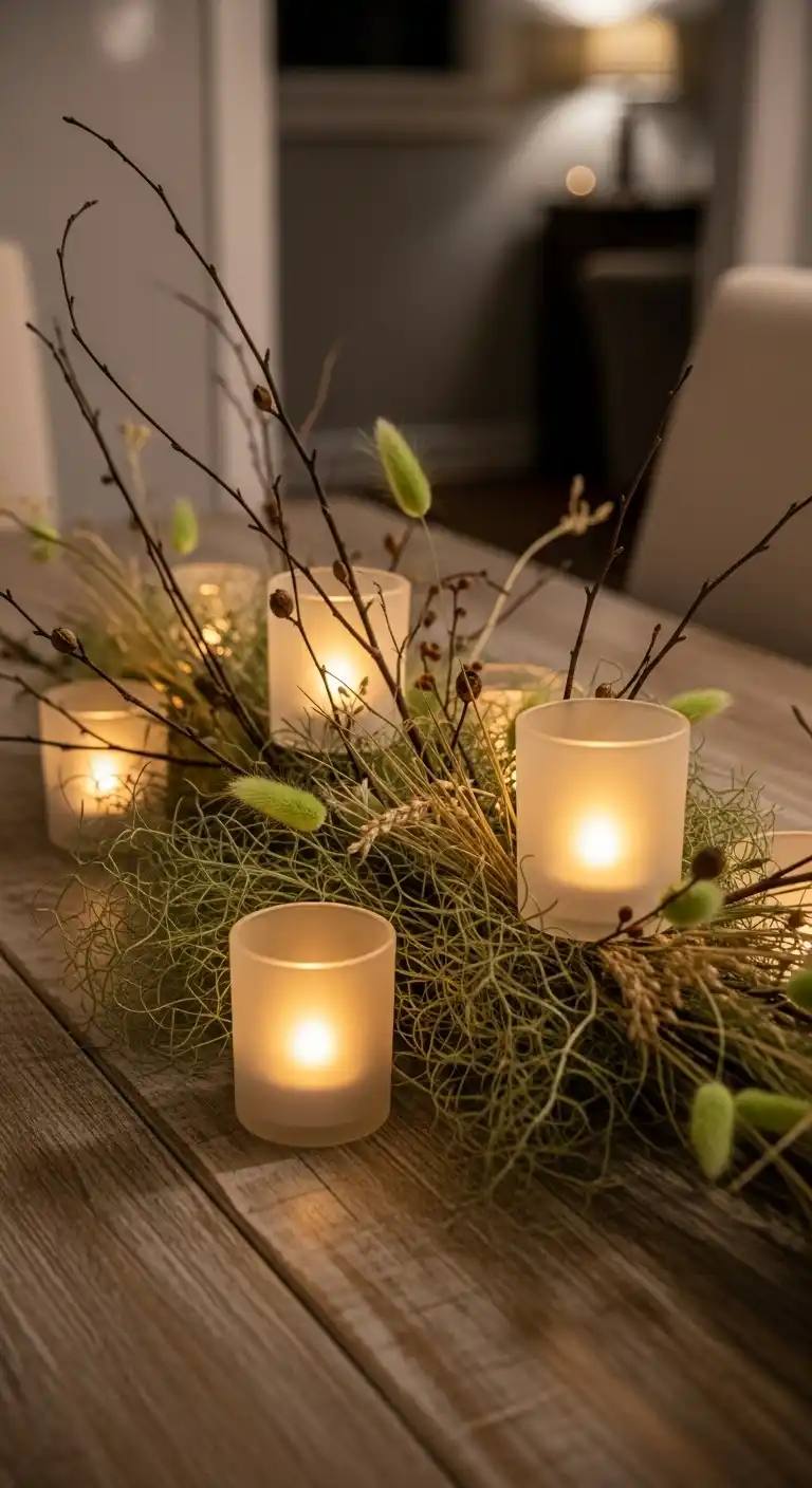 16) Frosted Glass Votives