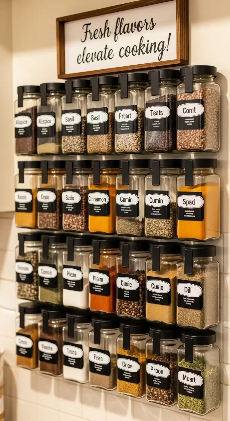 16. Organize Spices Creatively