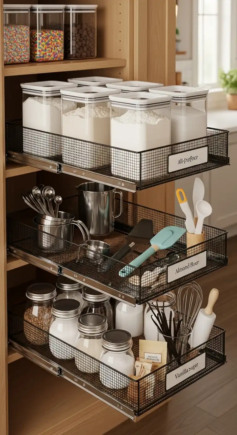 16. Wire Trays for Baking Supplies