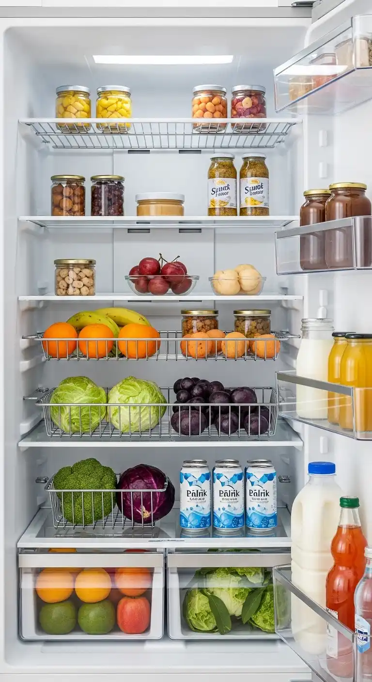 17) Utilize wire racks for vertical storage