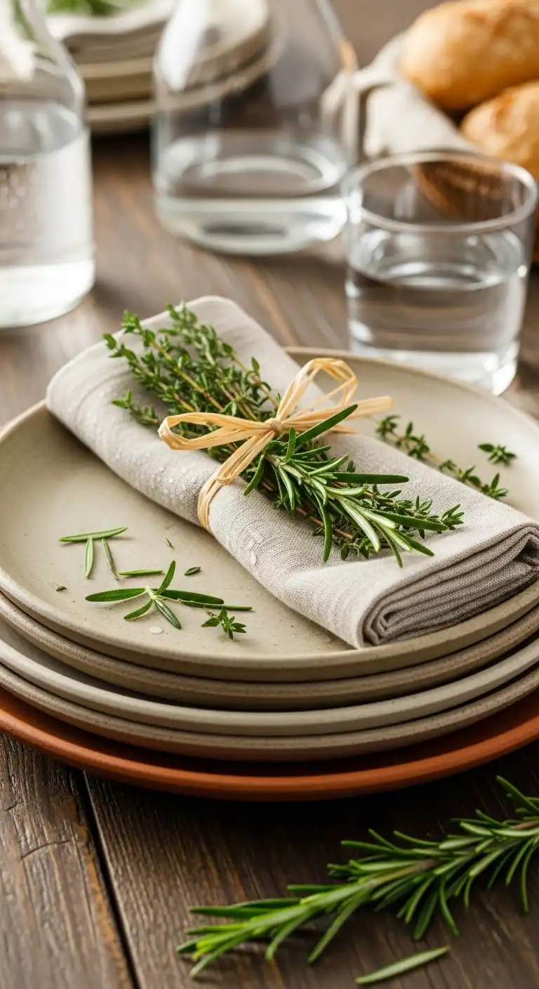 18) Herb Bundle Napkin Ties