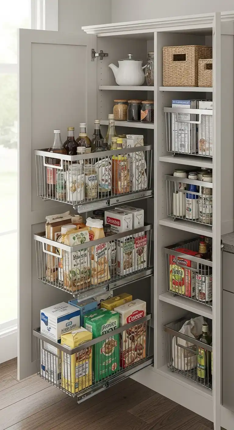 18. Install Sliding Baskets