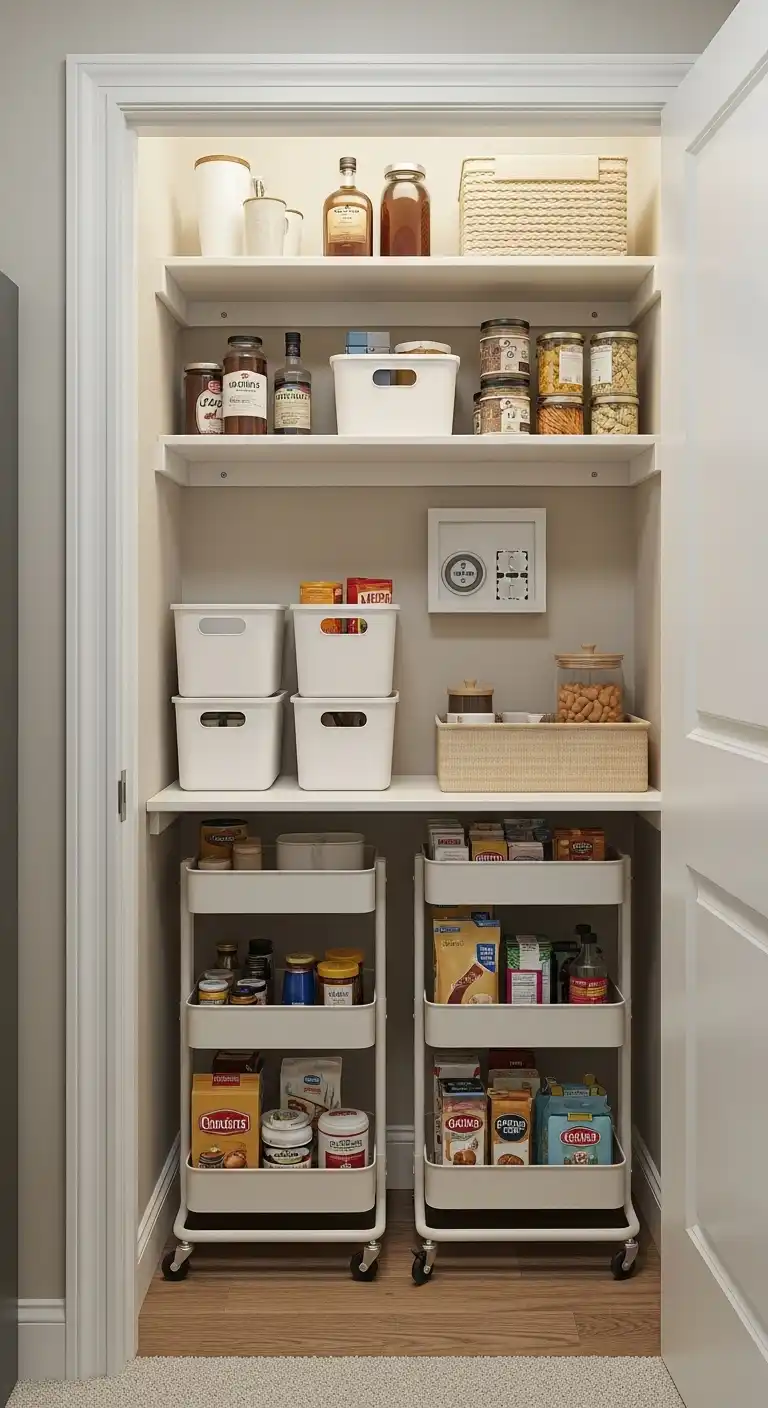 19) Repurpose a Closet or Nook into a Pantry