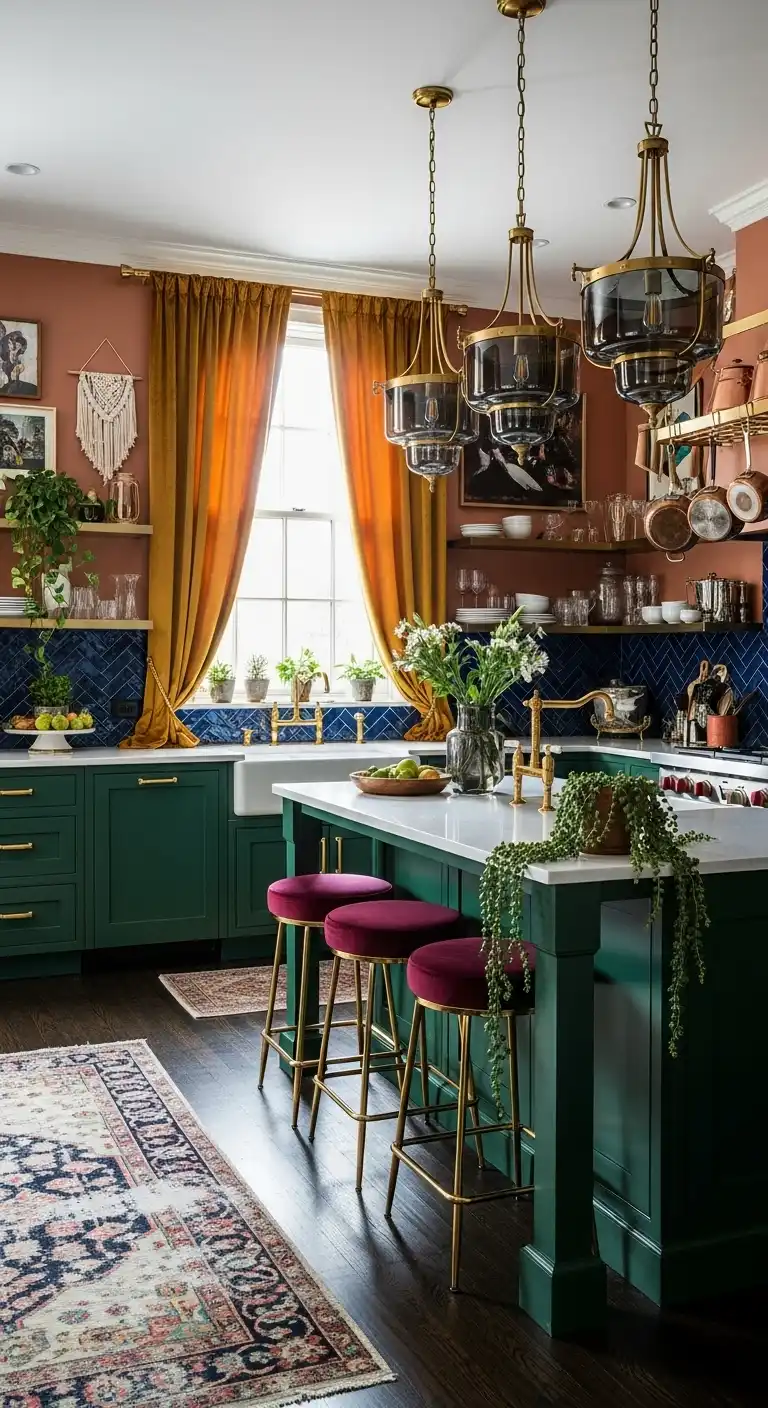 19. Glamorous Boho Kitchen Decor