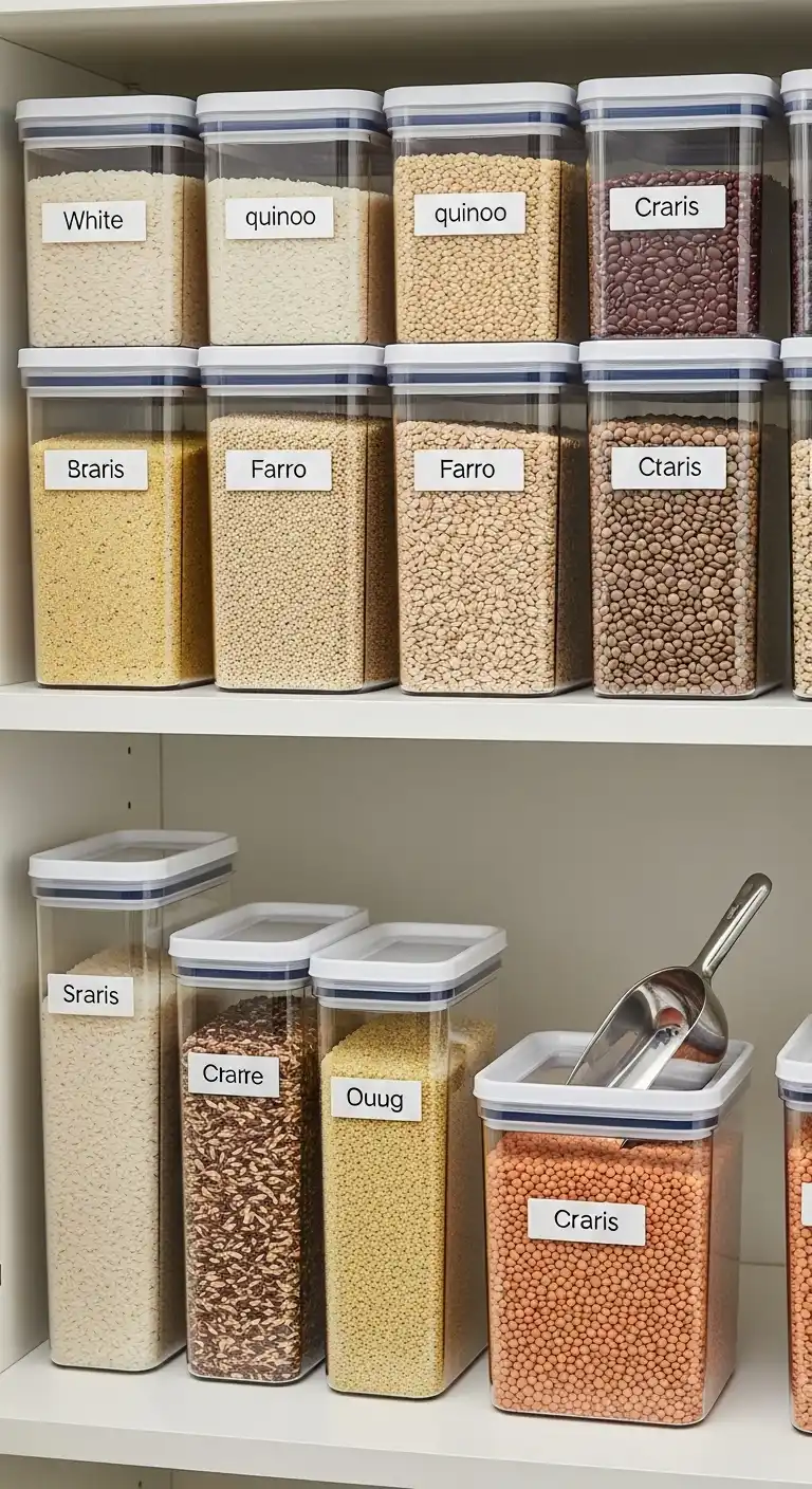 19. Use Clear Bins for Grains