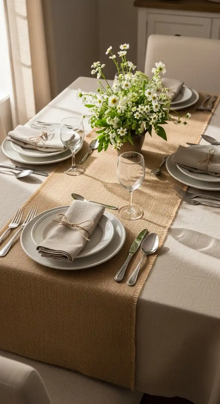 2) Layered Neutral Linens