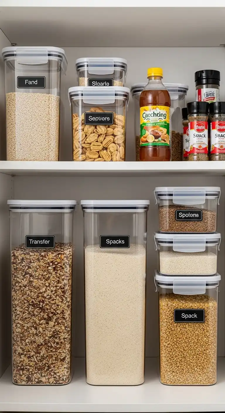 2. Use Clear Storage Containers
