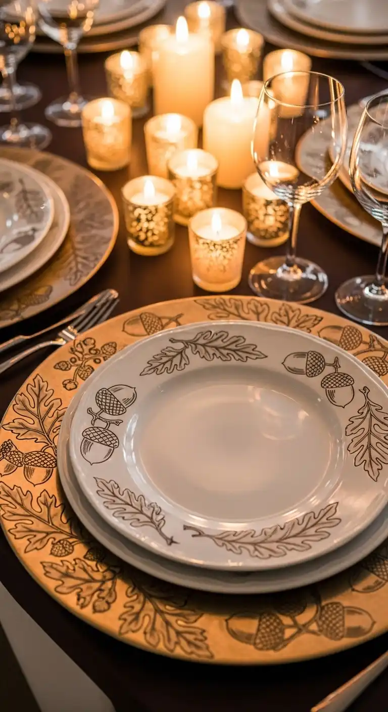 20) Themed Charger Plates with Patterns