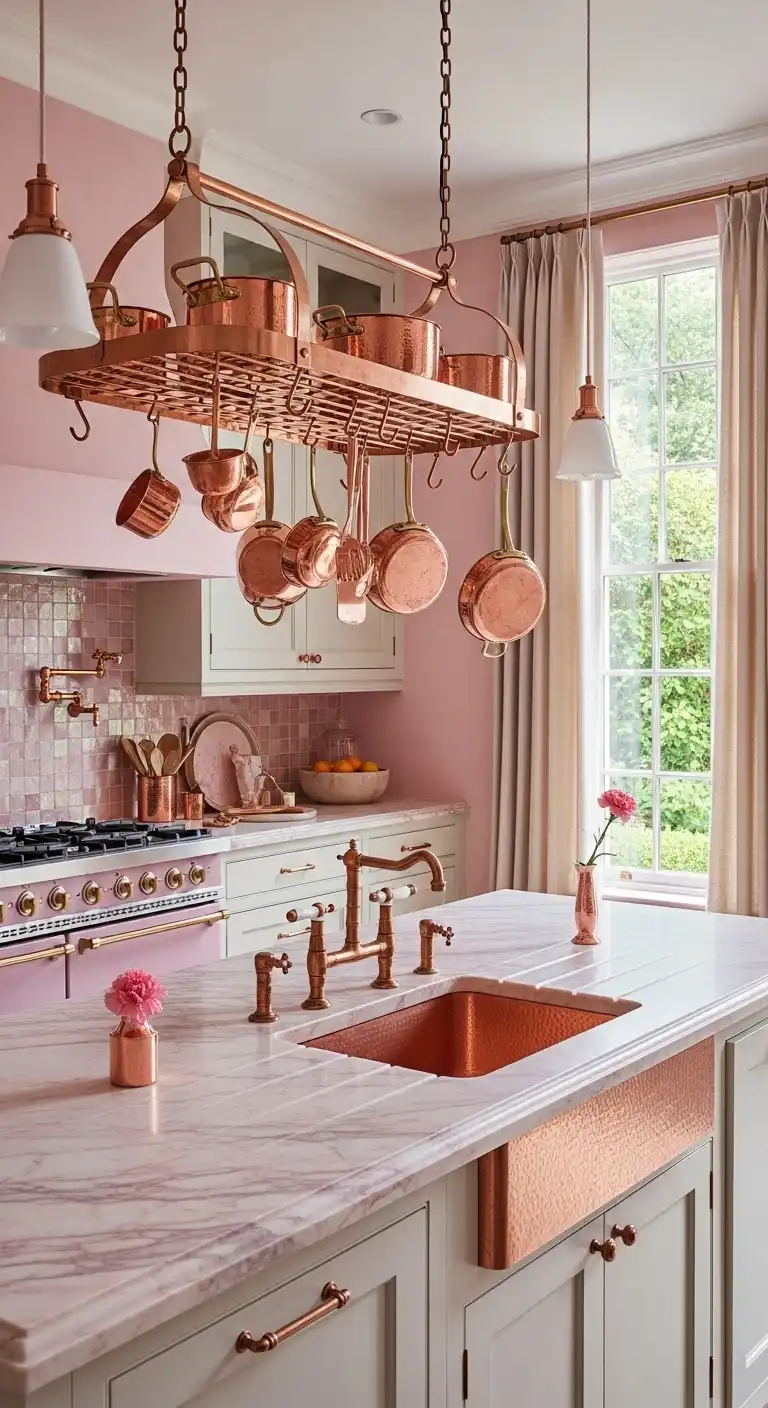 21. Copper Cookware in Carnation Pink