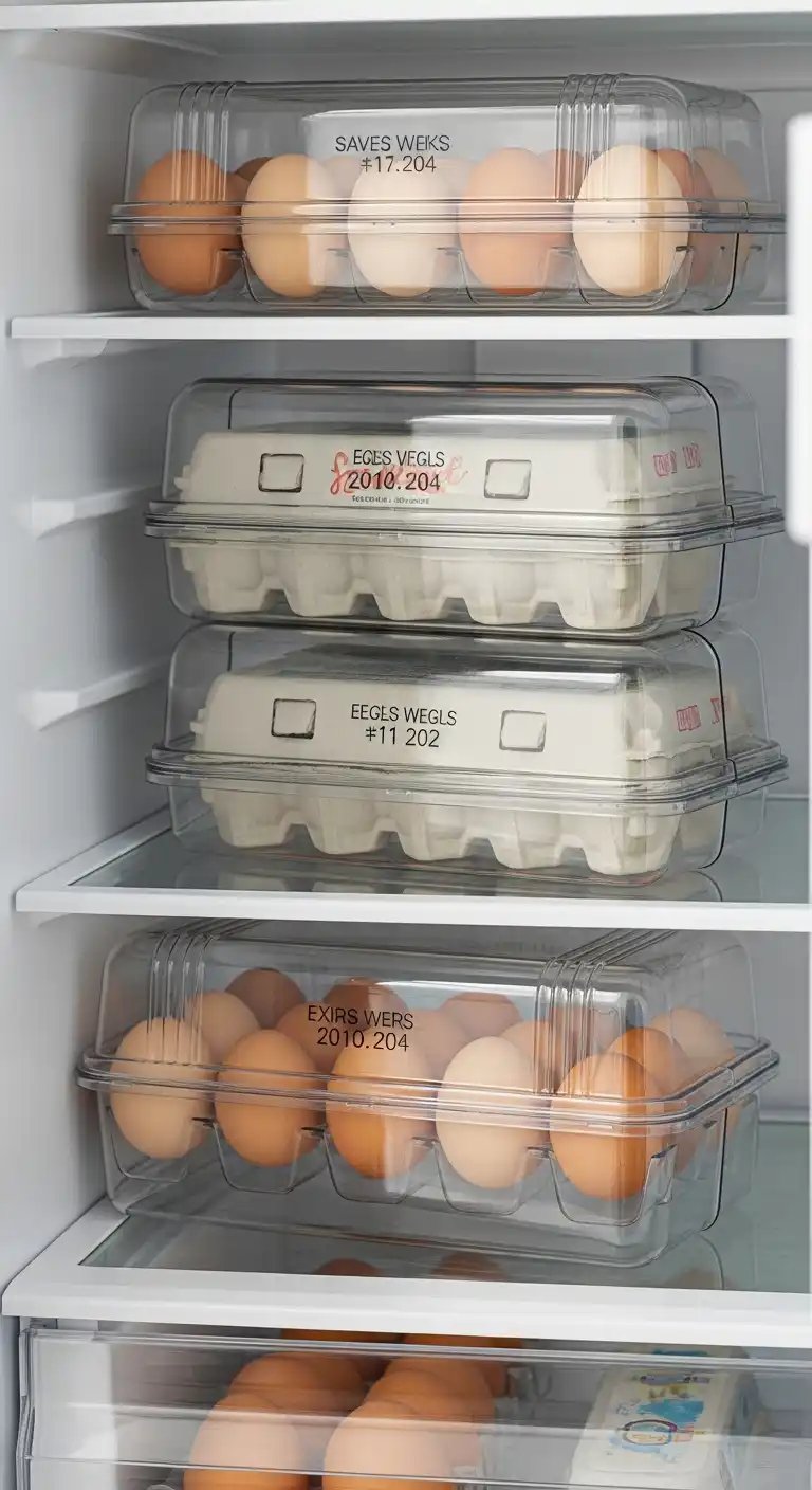 21. Stack Eggs Safely in Covered Holders