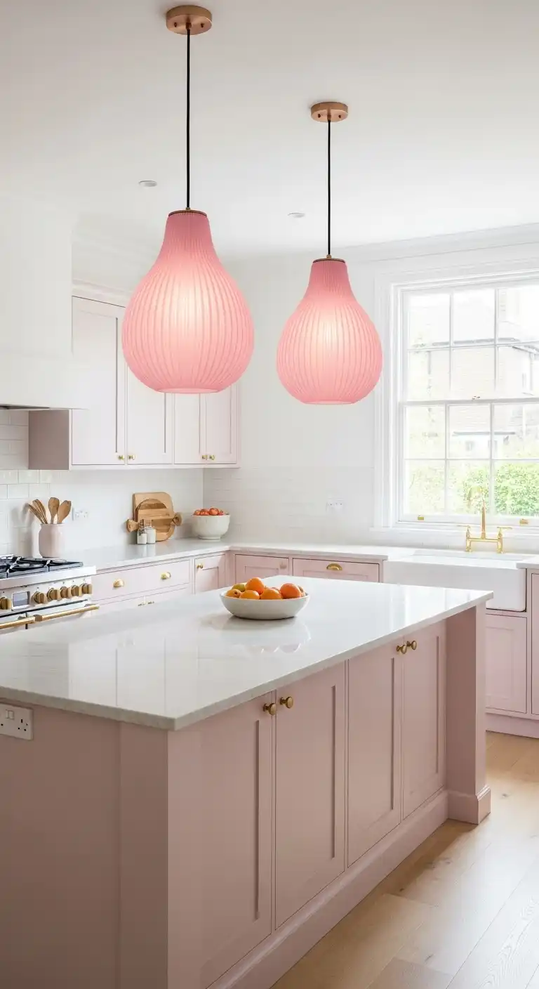22. Pretty Pink Pendant Lights
