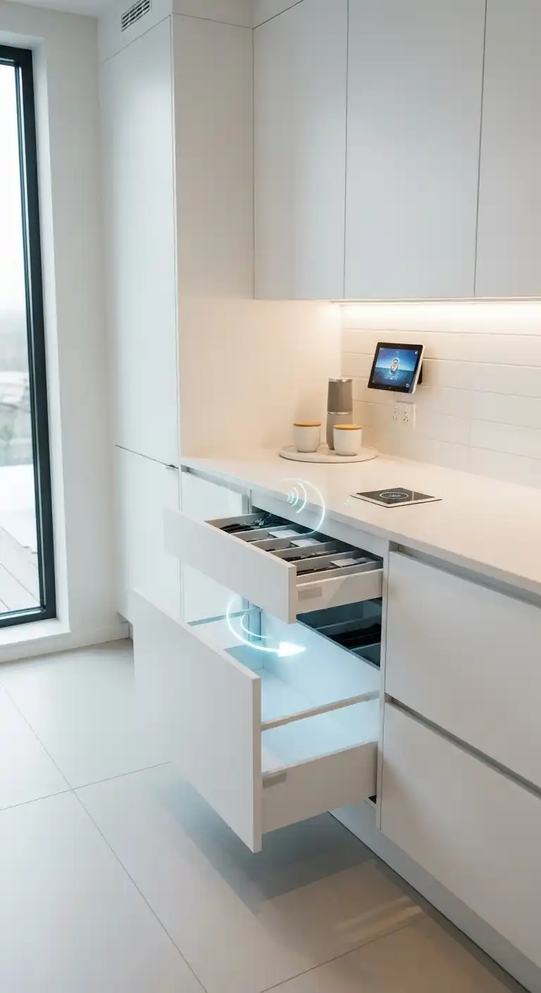 24. Smart White Kitchen Design