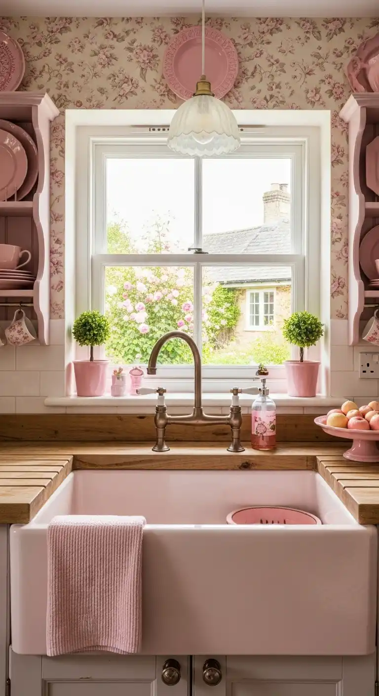 25. Pink Sink Statement Piece