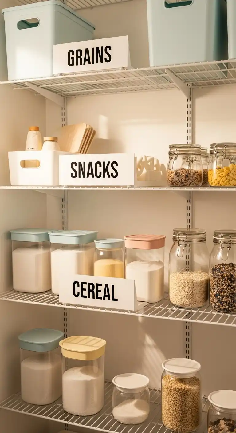 25. Wire Shelf Labels for Clarity