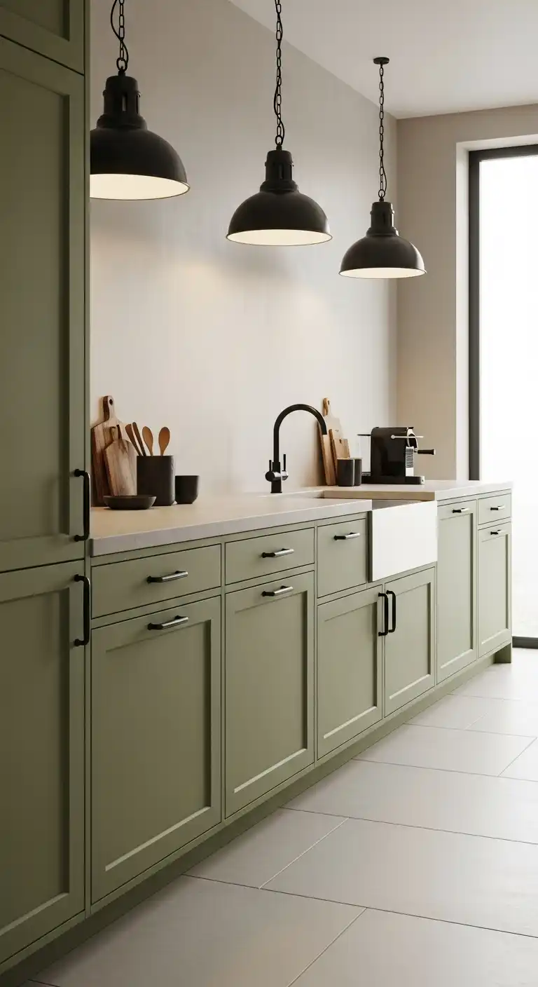 28. Asparagus Green with Black Accents