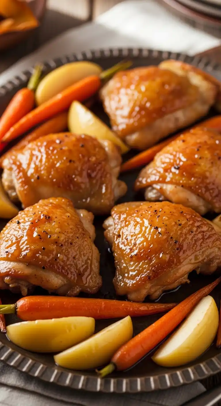 3. Apple Cider Glazed Chicken