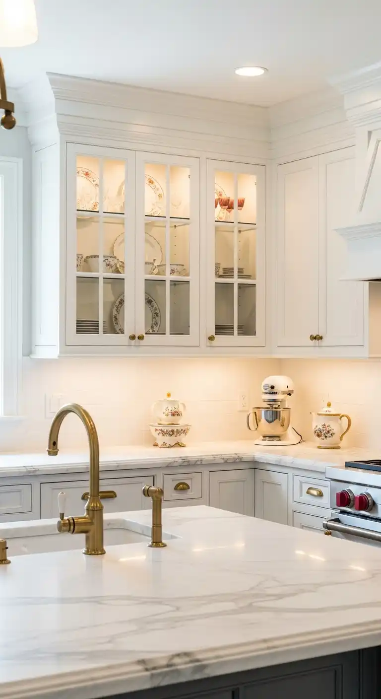 3. Elegant White Kitchen Inspiration