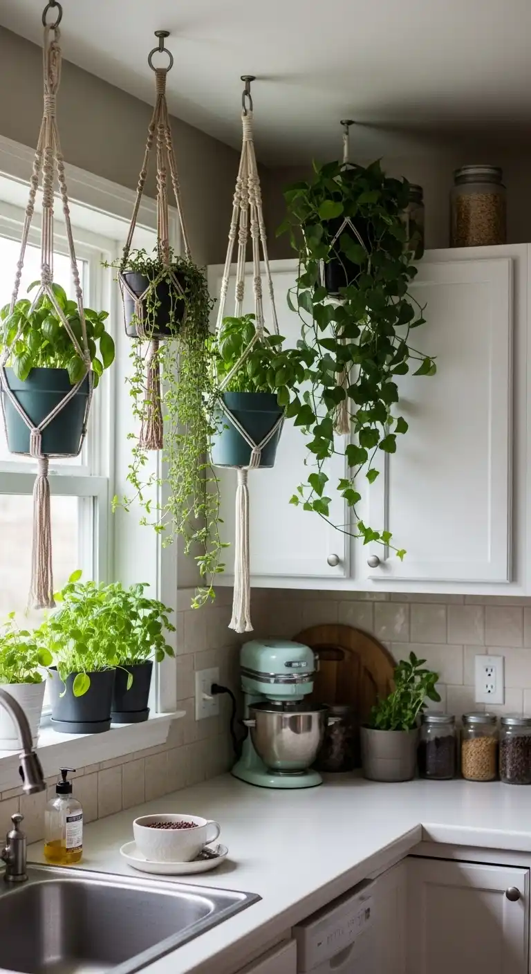 3. Hanging Plants and Greenery