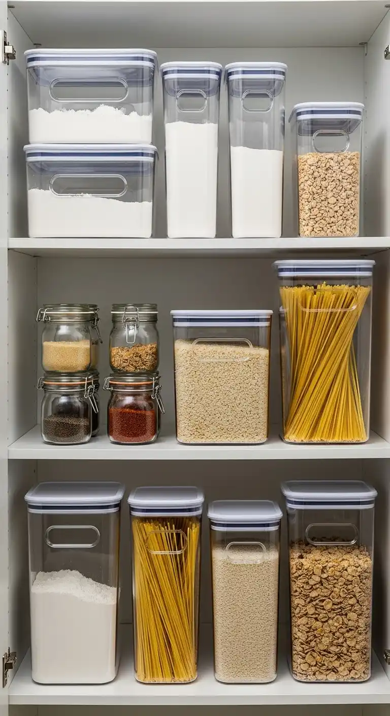 3. Invest in Clear Storage Containers