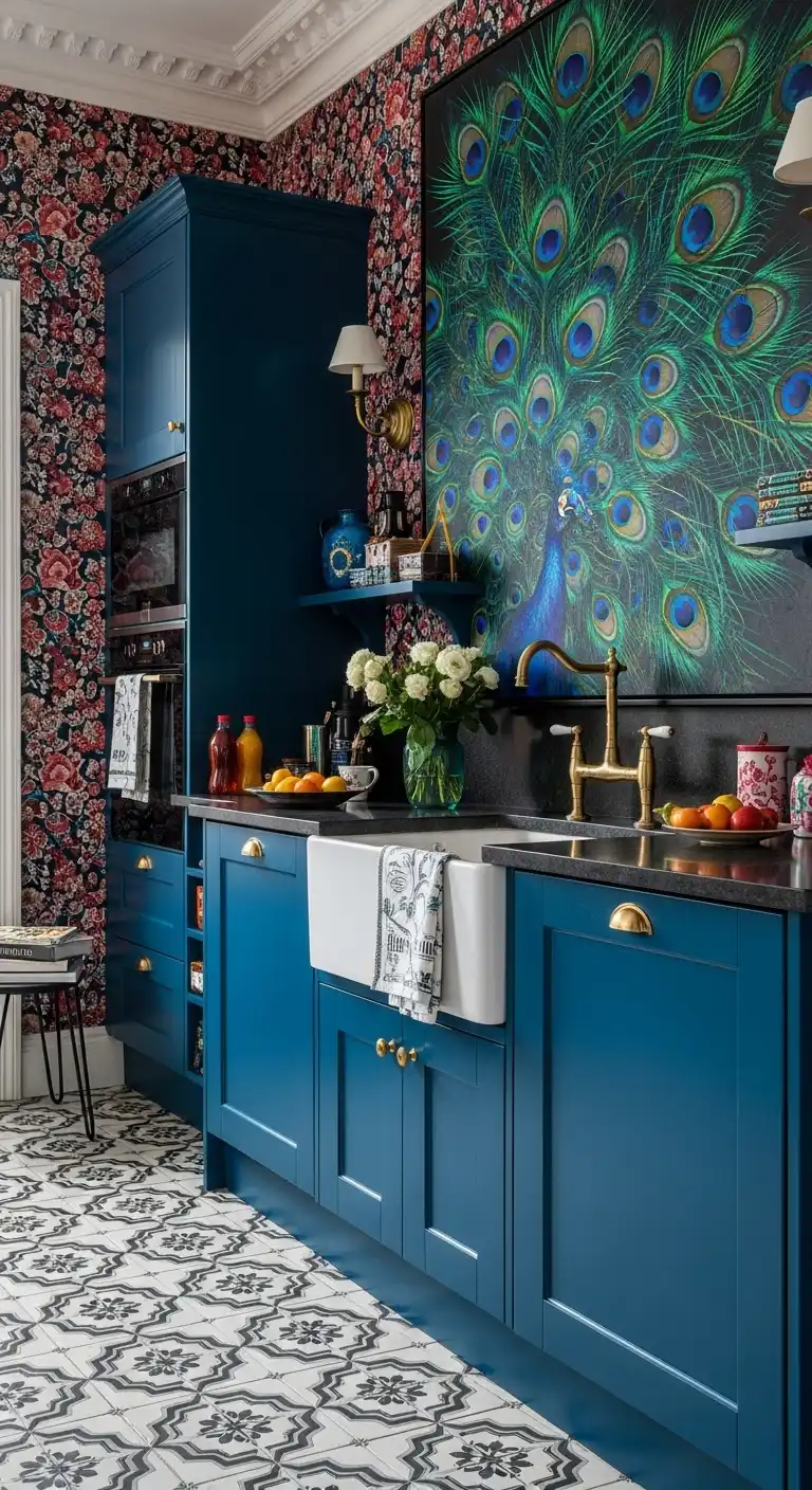 30. Blue Cabinet Delight Peacock Edition