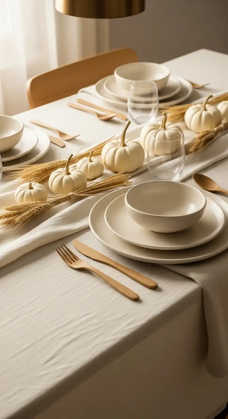 4) Neutral Palette Tablescape