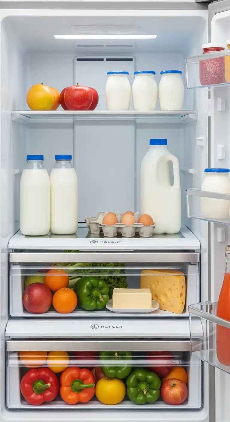 4) Store dairy on the coldest shelf