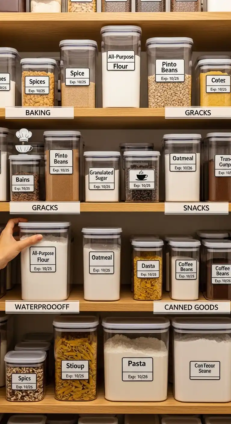 4. Label Shelves and Containers