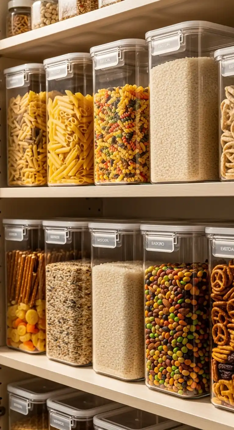 4. Use Clear Storage Bins