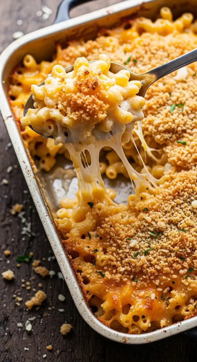 5. Baked Mac and Cheese with a Cheddar-Crumb Topping