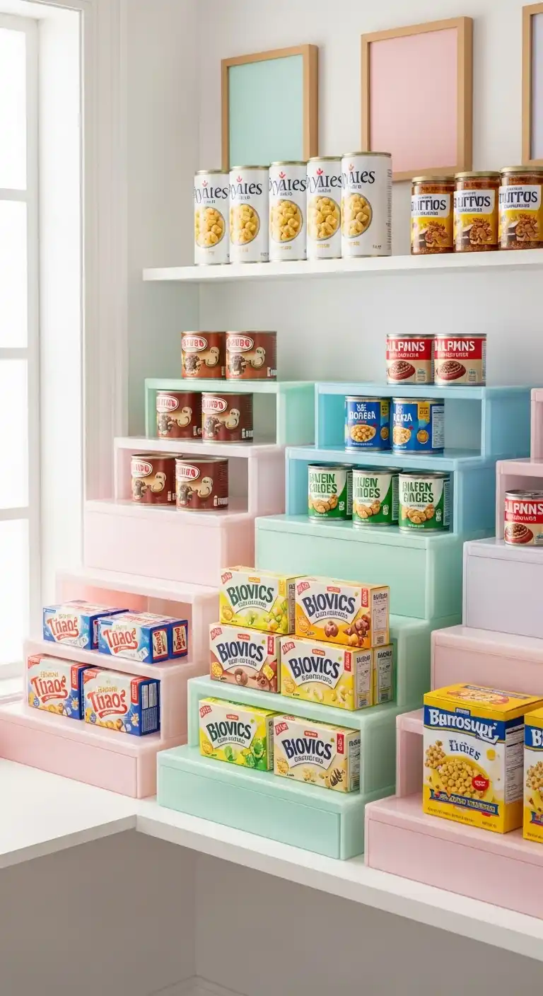 5. Tiered Shelf Risers